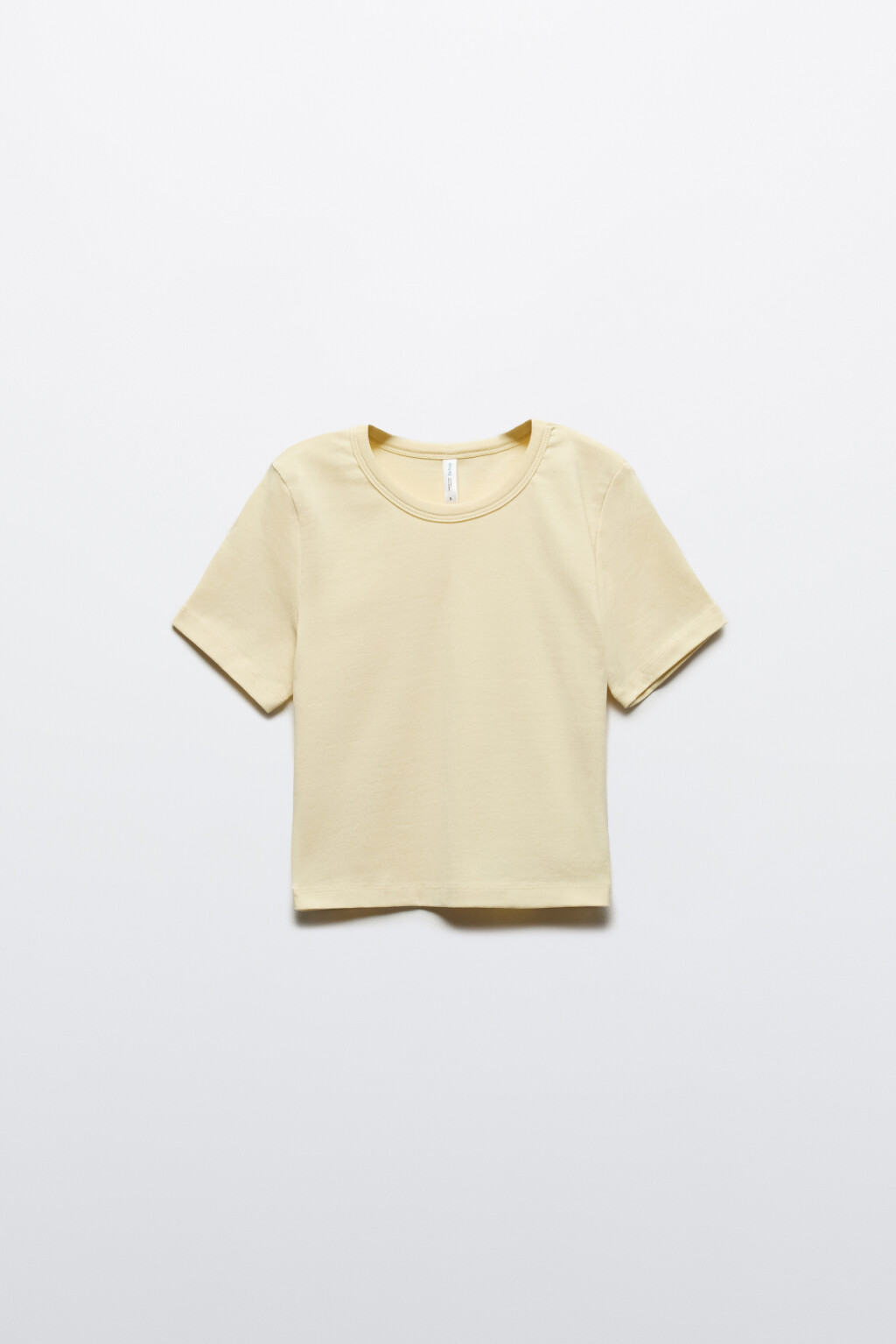 Футболка-топ базовая укороченная - цвет желтый - 7