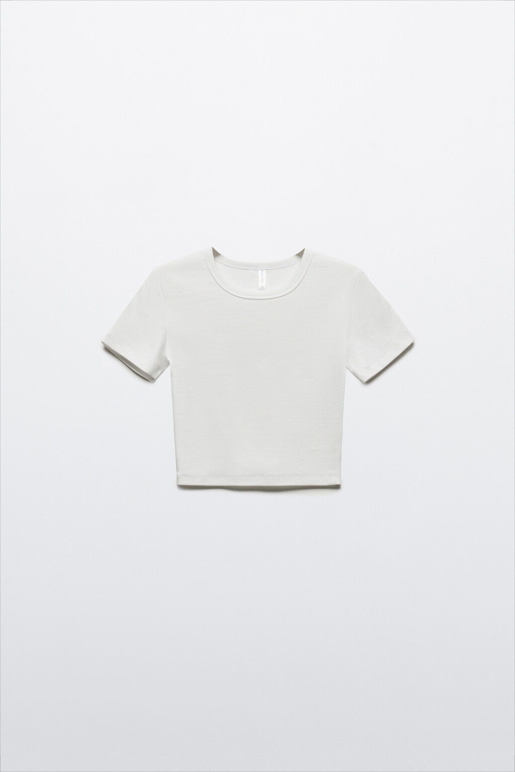 Футболка-топ базовая укороченная - цвет белый - 7