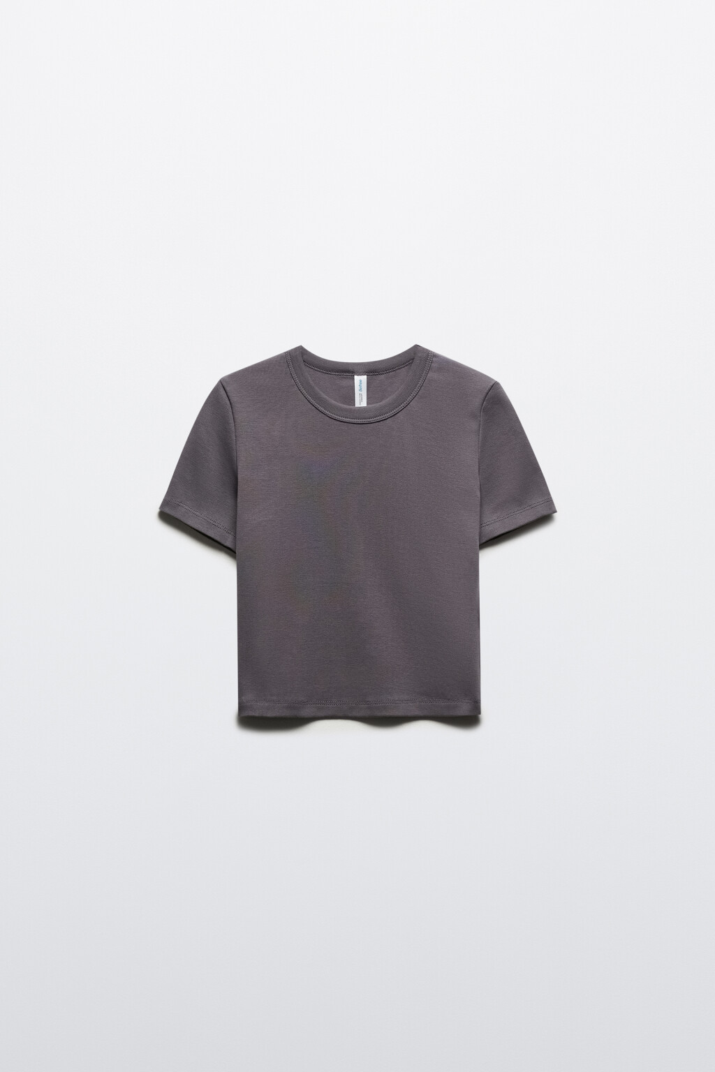 Футболка-топ базовая укороченная - цвет серый - 7