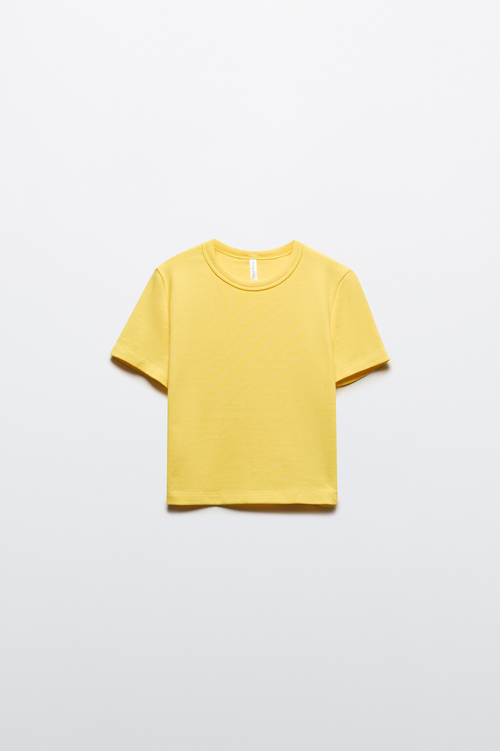 Футболка-топ базовая укороченная - цвет желтый - 7