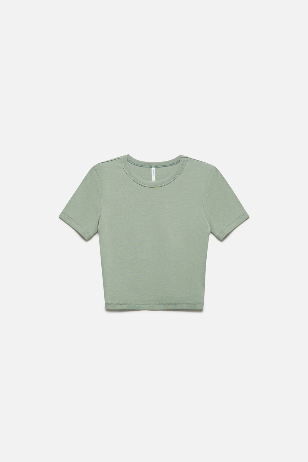 Топ-футболка хлопковый облегающий - цвет мятный - 8