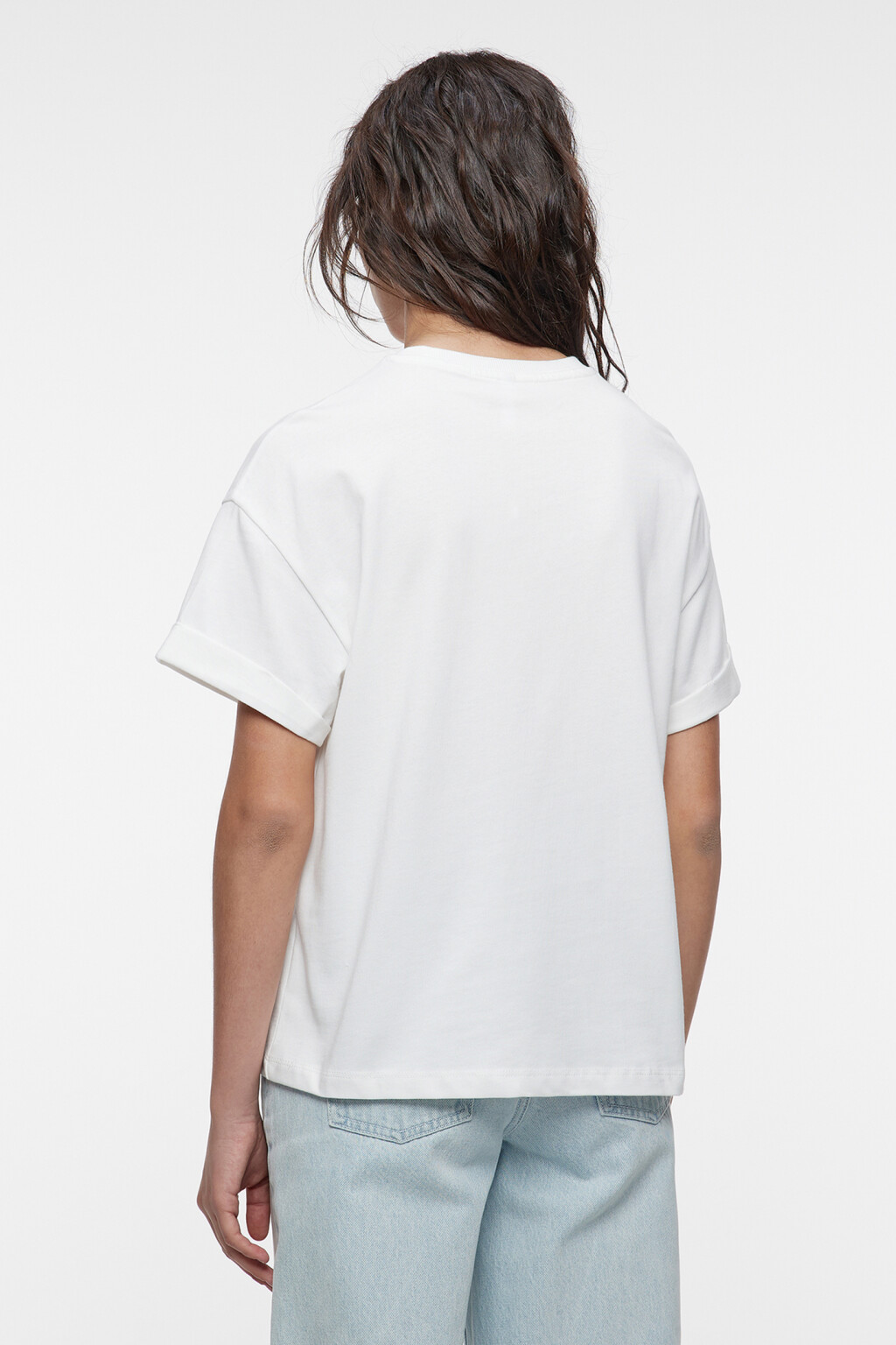 Футболка TLOOSE свободная хлопковая - цвет белый - 3