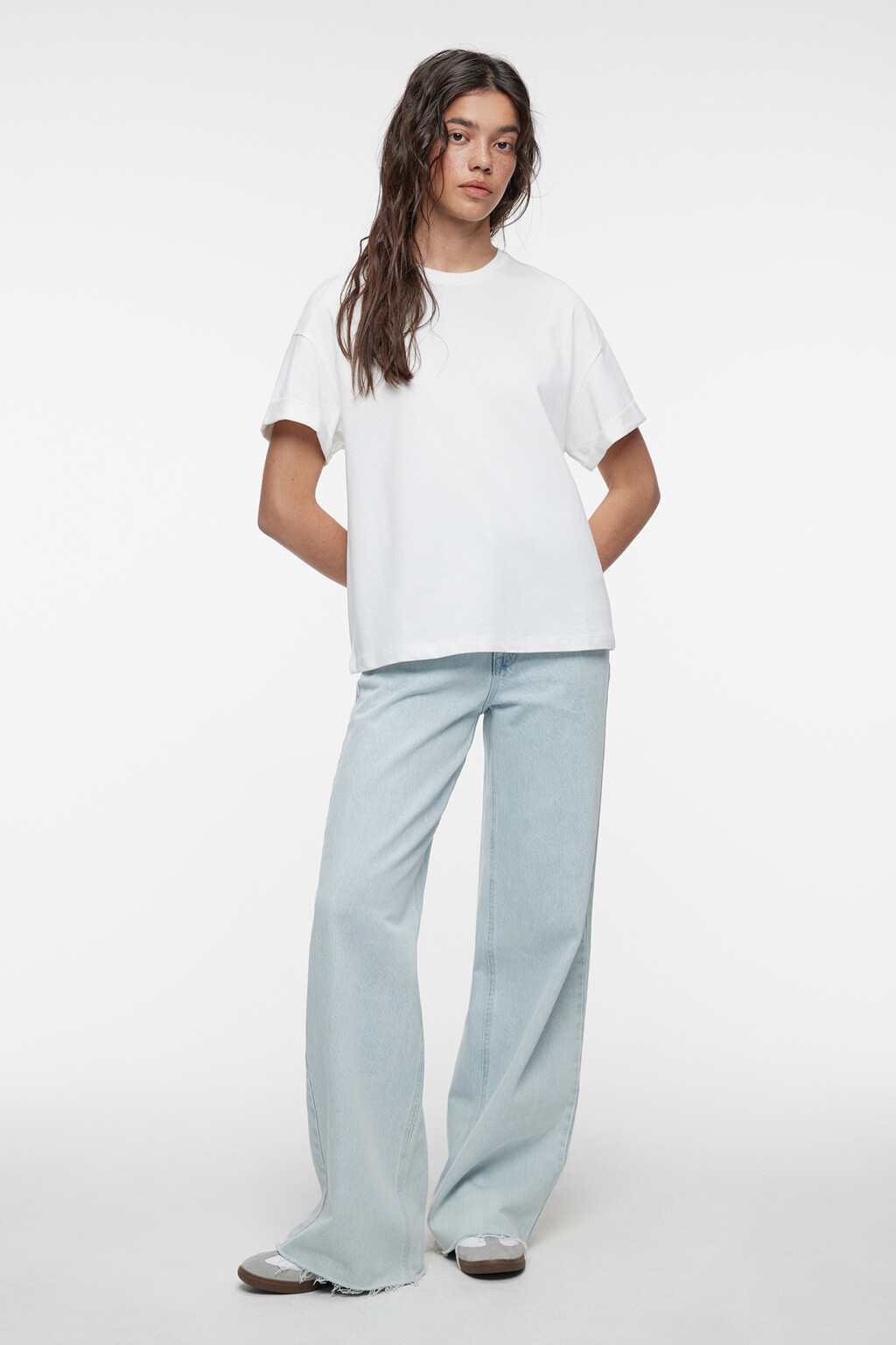 Футболка TLOOSE свободная хлопковая - цвет белый - 4