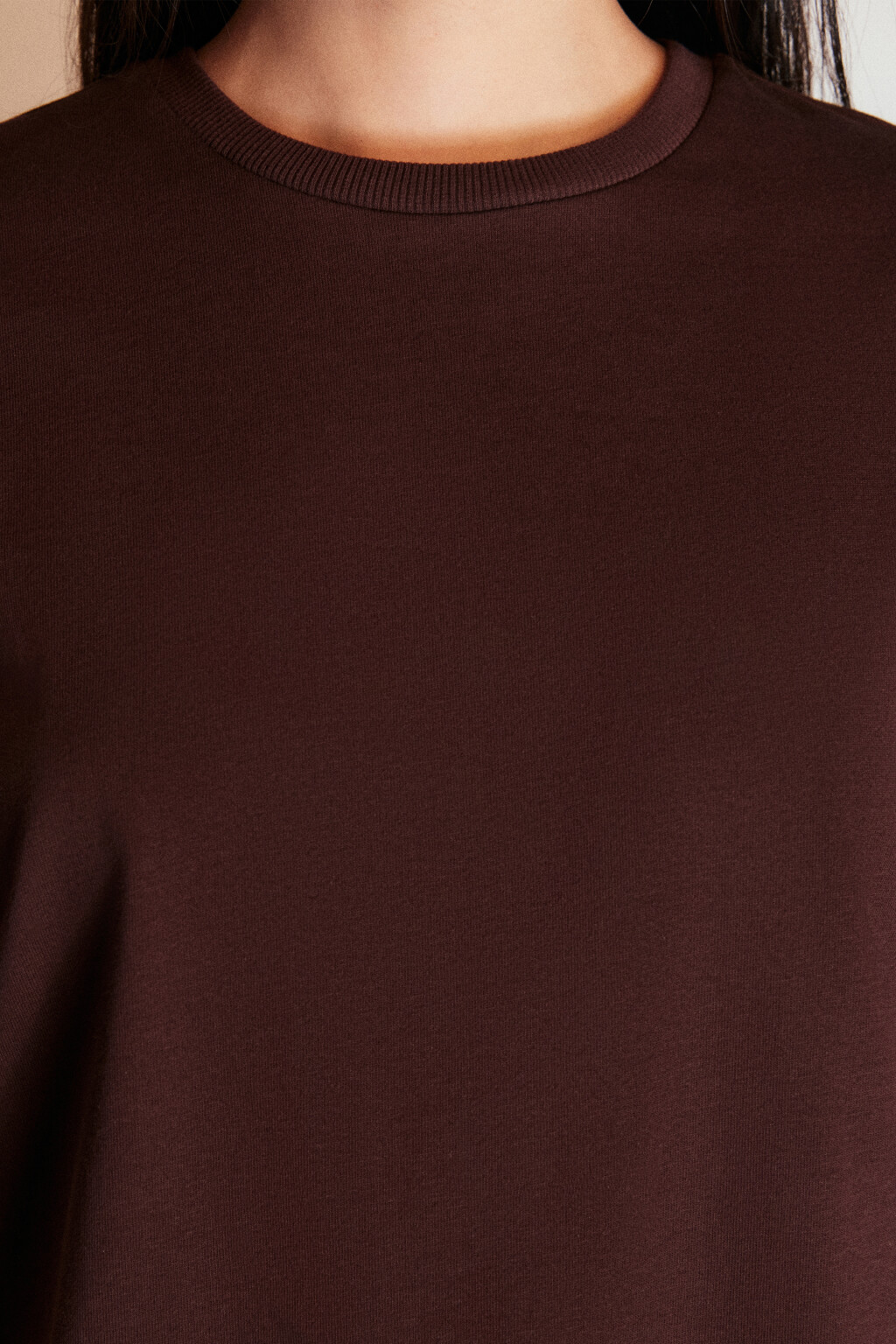 Футболка TLOOSE свободная хлопковая - цвет коричневый - 5