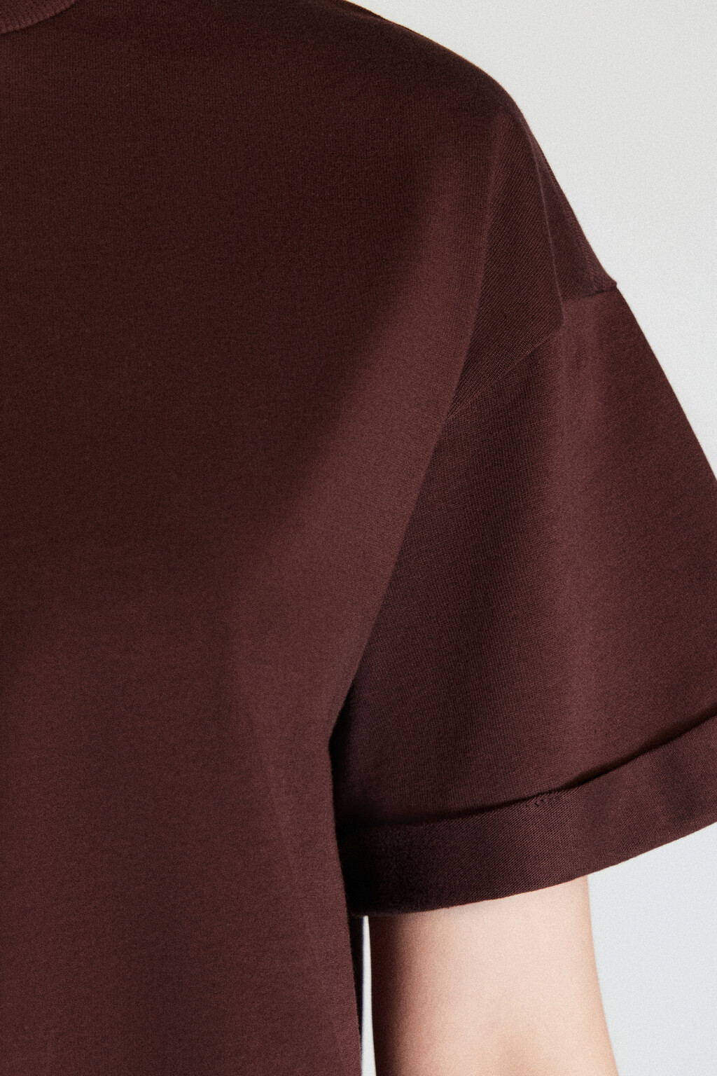 Футболка TLOOSE свободная хлопковая - цвет коричневый - 6