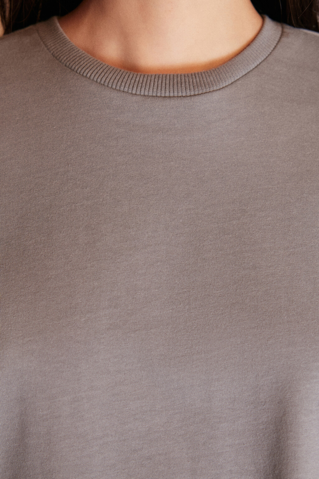 Футболка TLOOSE свободная хлопковая - цвет серый - 6