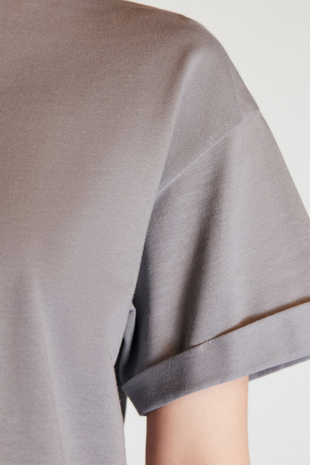 Футболка TLOOSE свободная хлопковая - цвет серый - 7