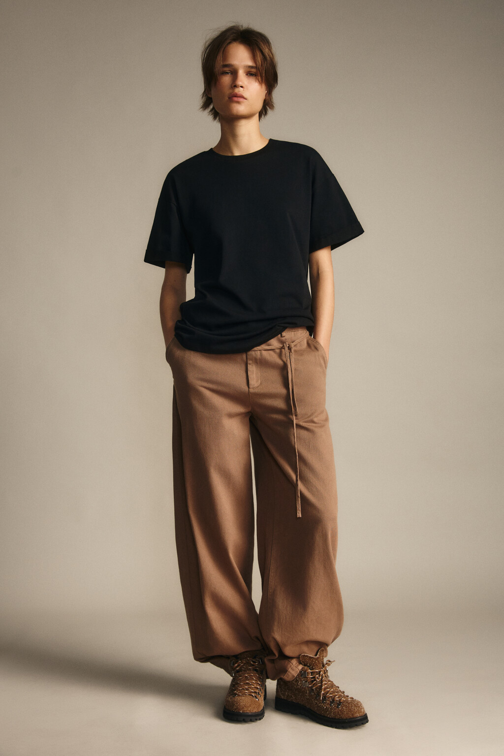 Футболка TLOOSE свободная хлопковая - цвет черный - 4