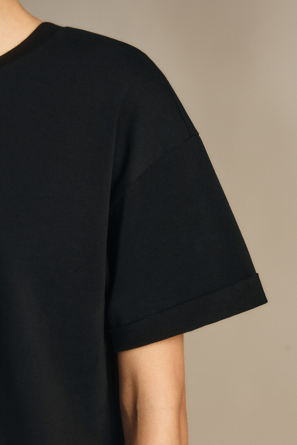 Футболка TLOOSE свободная хлопковая - цвет черный - 6
