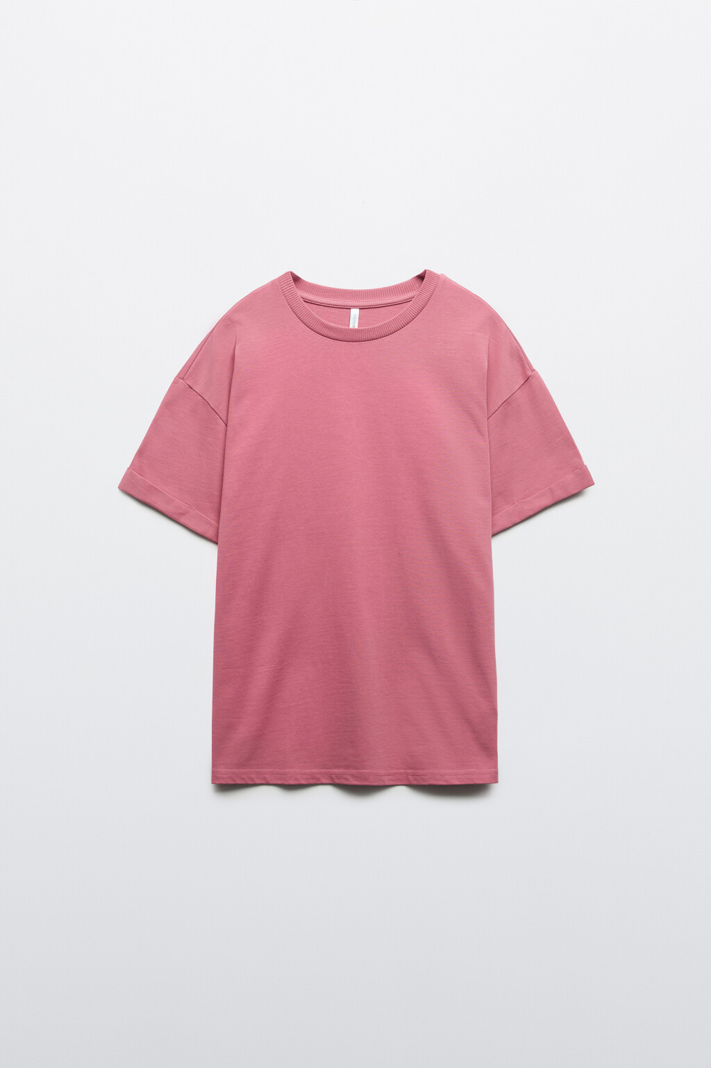 Футболка свободная хлопковая - цвет розовый - 8