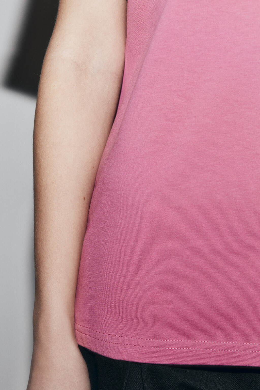 Футболка свободная хлопковая - цвет розовый - 7
