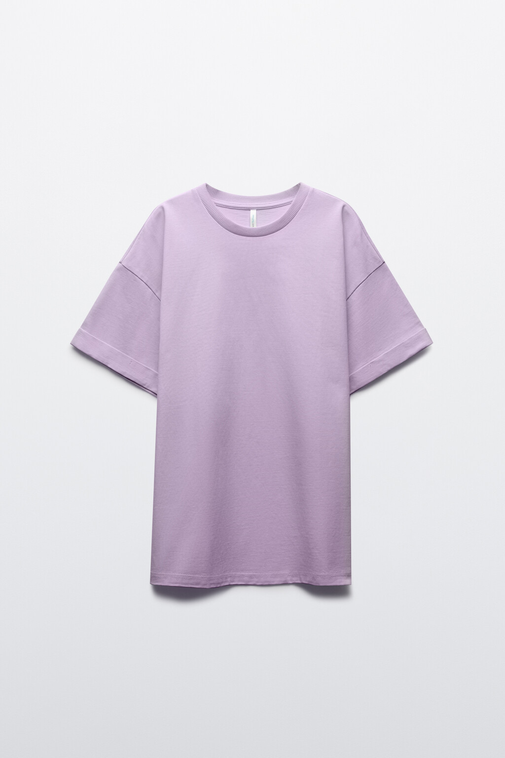 Футболка свободная хлопковая - цвет сиреневый - 7