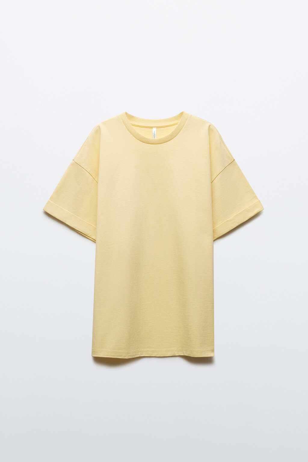 Футболка свободная хлопковая - цвет желтый - 7