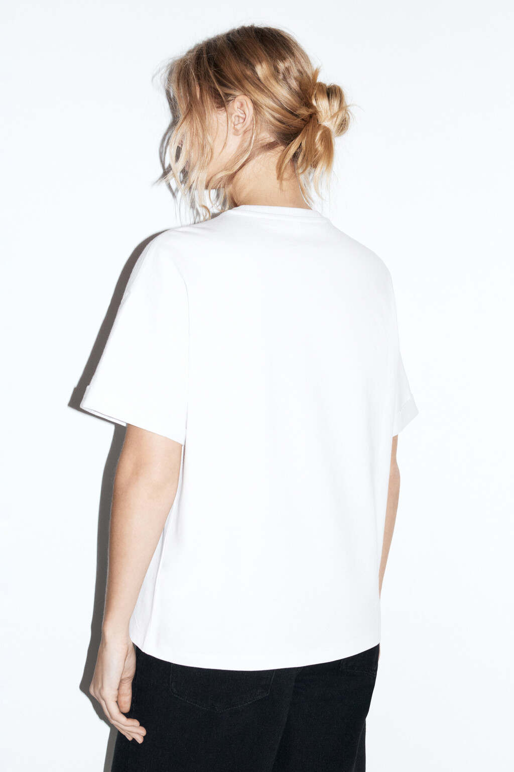 Футболка TLOOSE свободная хлопковая - цвет белый - 5