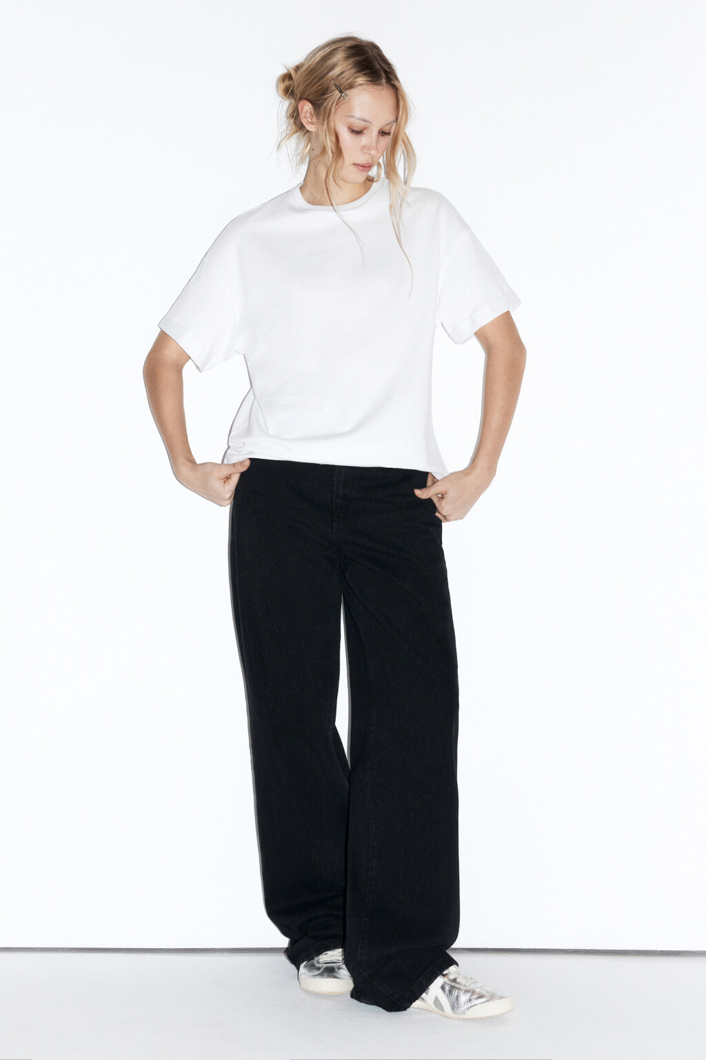 Футболка TLOOSE свободная хлопковая - цвет белый - 6