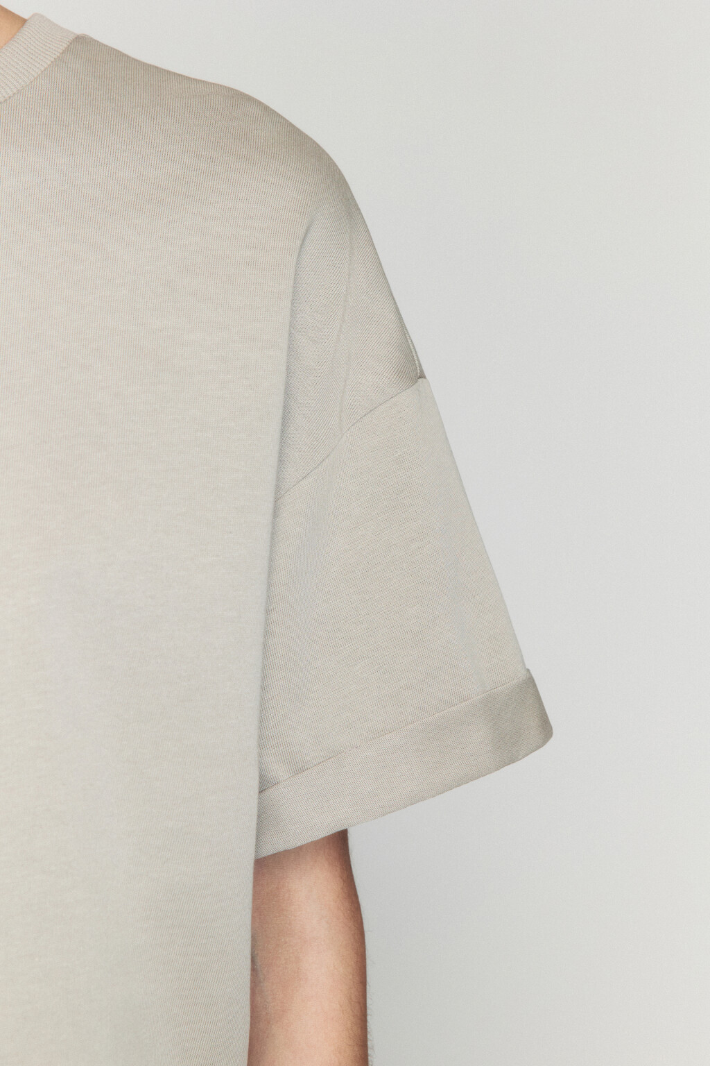 Футболка TLOOSE свободная хлопковая - цвет серый - 6