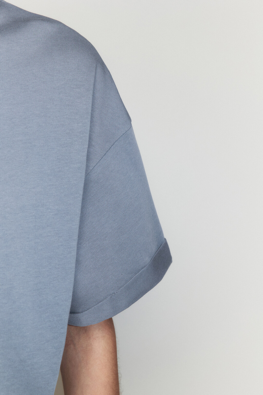 Футболка TLOOSE свободная хлопковая - цвет серый - 7