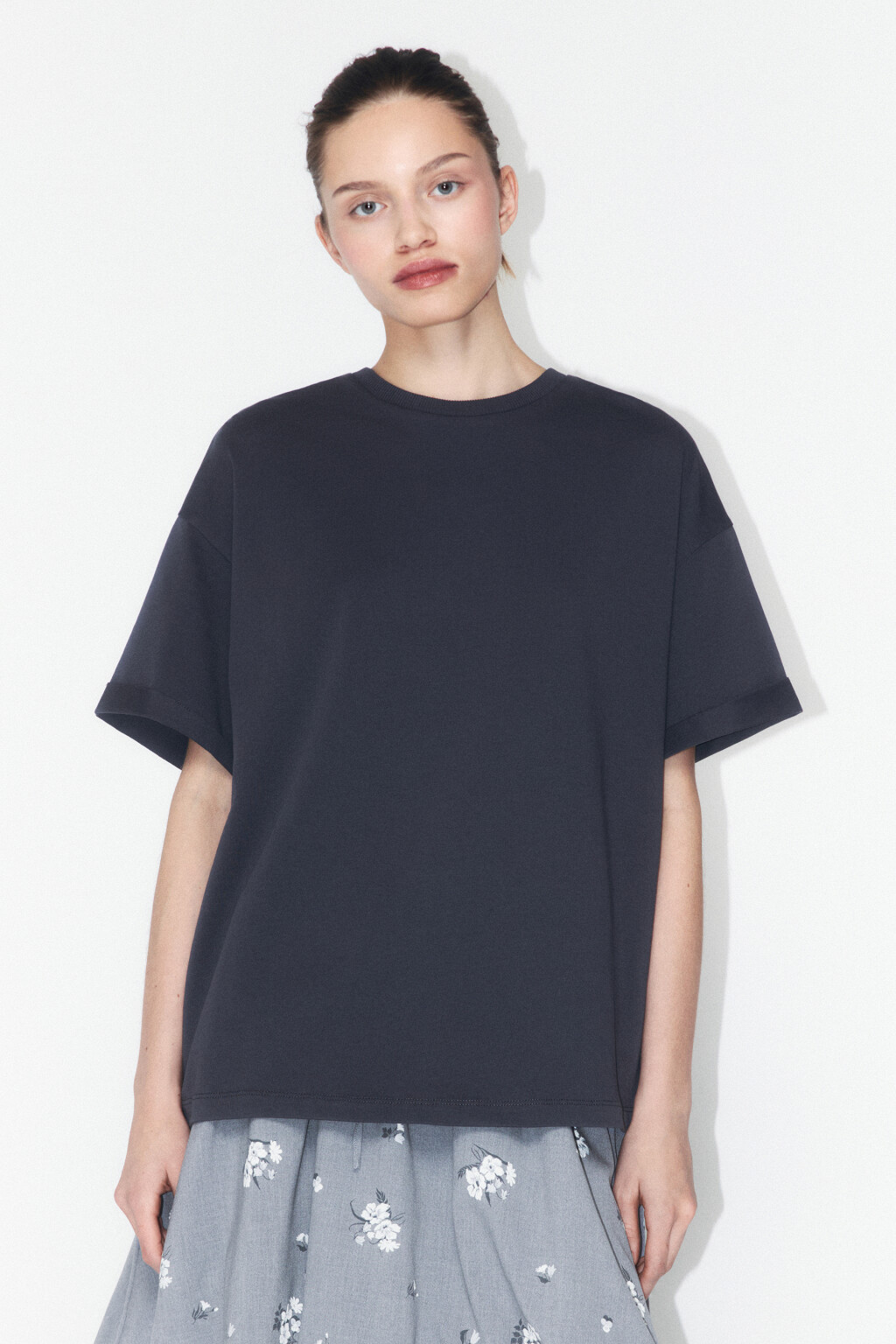 Футболка TLOOSE свободная хлопковая - цвет серый - 2