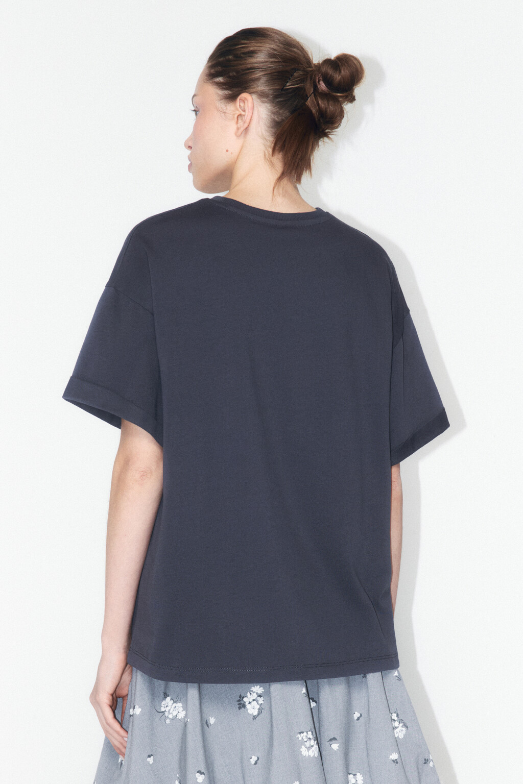 Футболка TLOOSE свободная хлопковая - цвет серый - 3