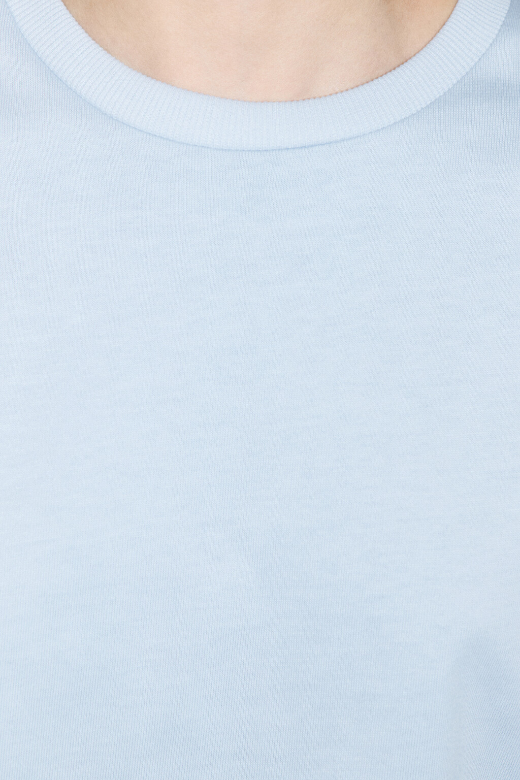 Футболка TLOOSE свободная хлопковая - цвет голубой - 5