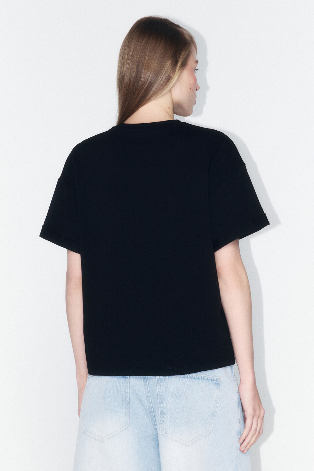 Футболка TLOOSE свободная хлопковая - цвет черный - 3