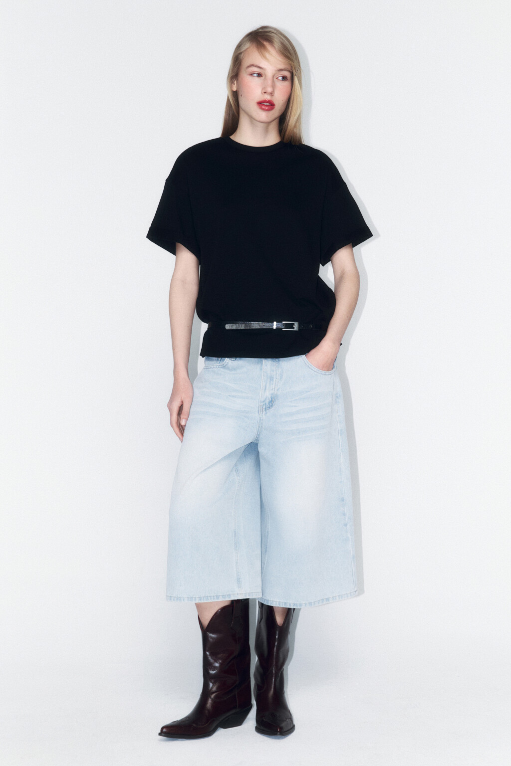 Футболка TLOOSE свободная хлопковая - цвет черный - 4