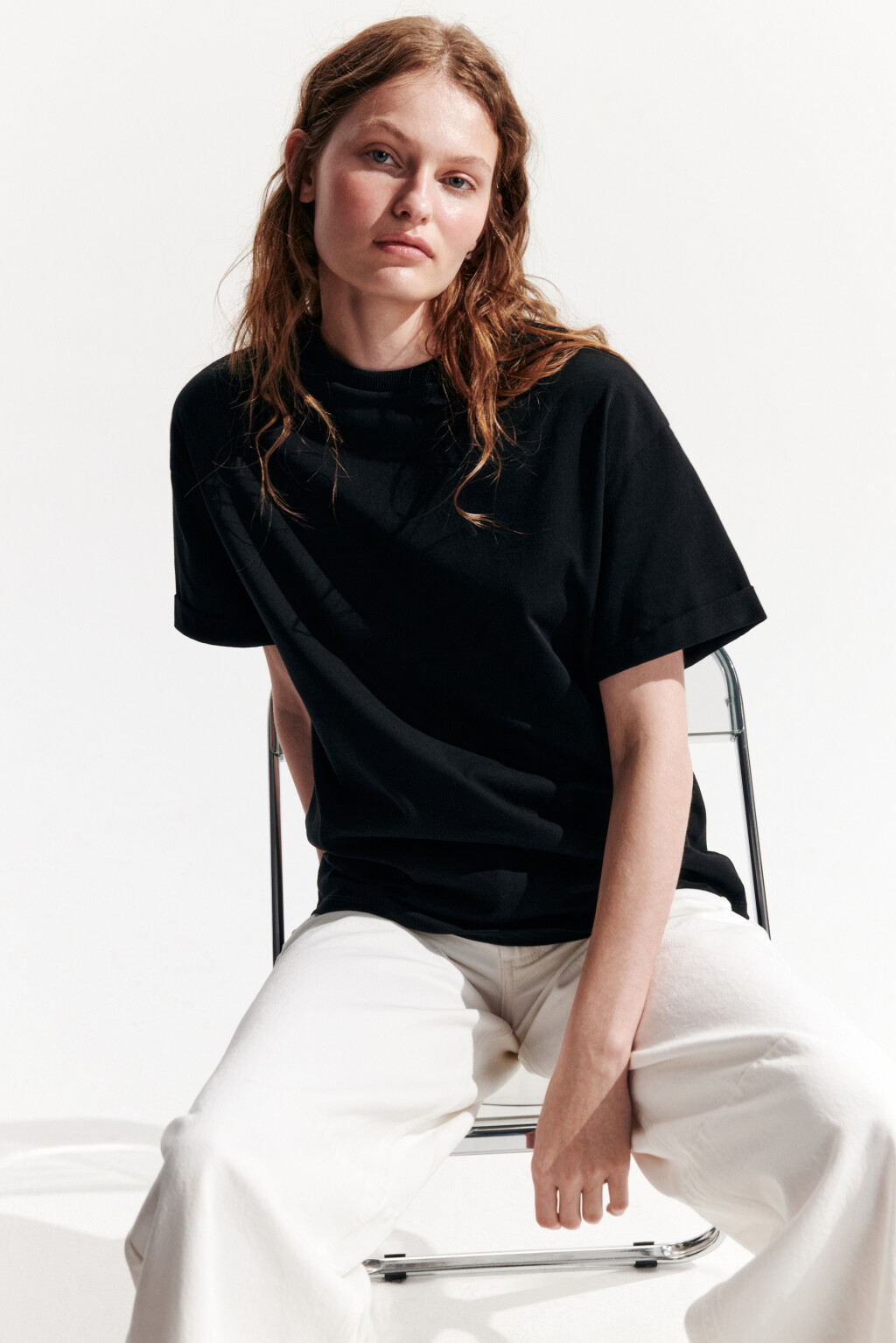 Футболка TLOOSE свободная хлопковая - цвет черный - 1