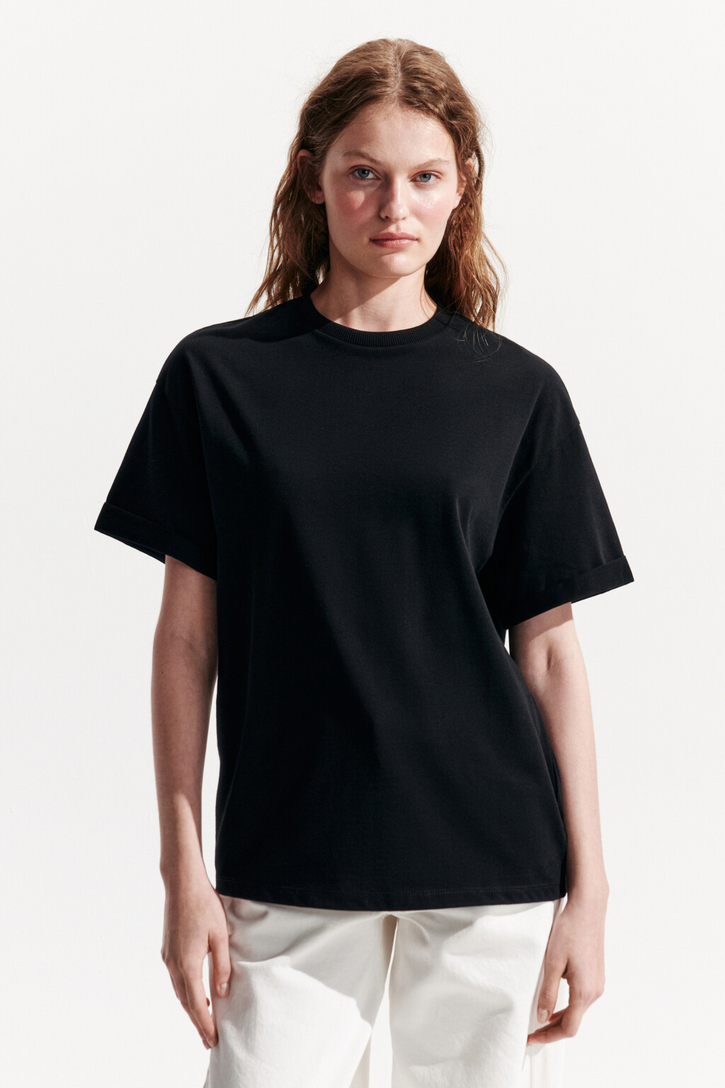 Футболка TLOOSE свободная хлопковая - цвет черный - 2