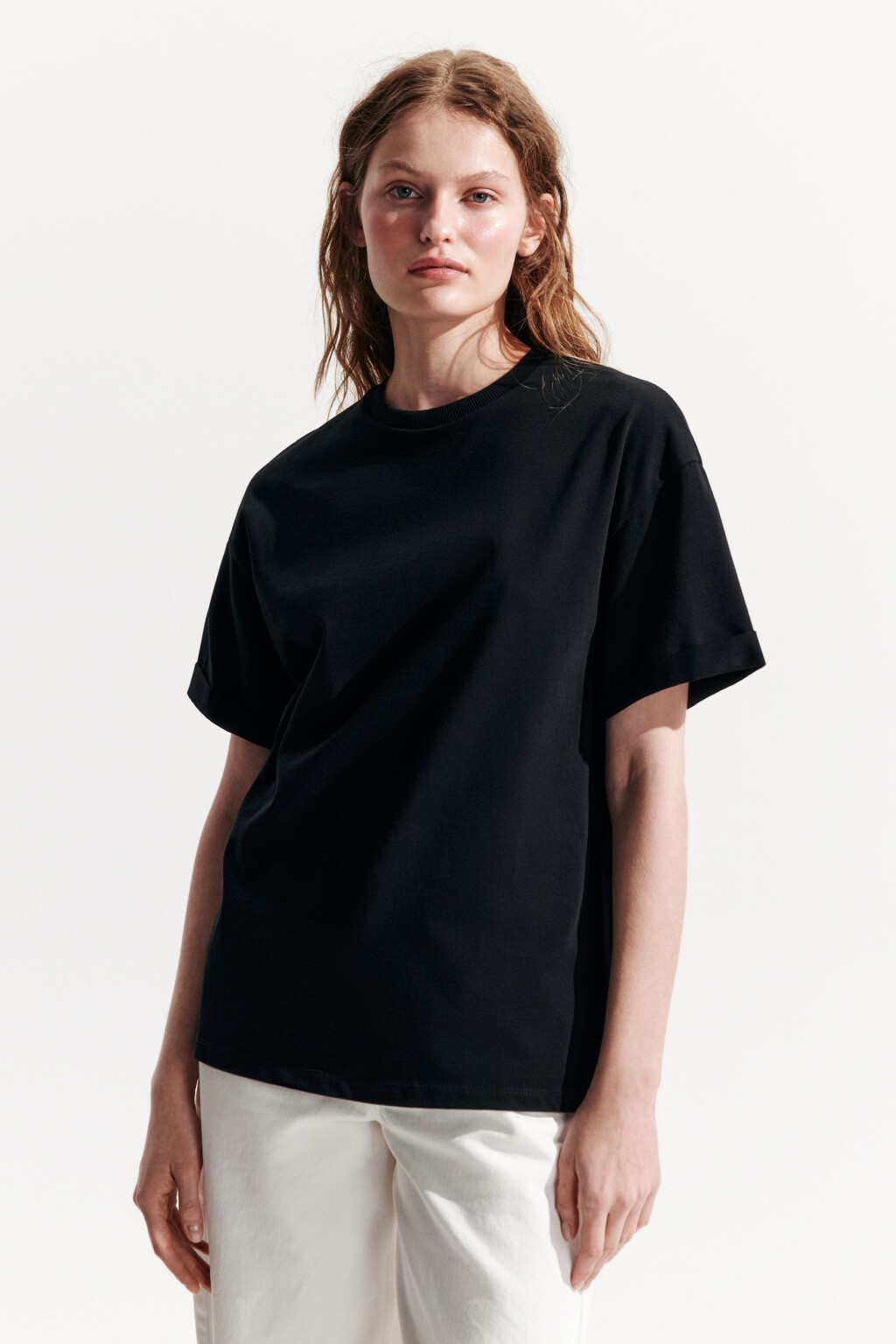 Футболка TLOOSE свободная хлопковая - цвет черный - 3