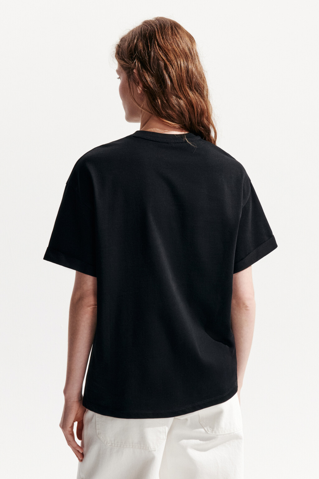 Футболка TLOOSE свободная хлопковая - цвет черный - 4