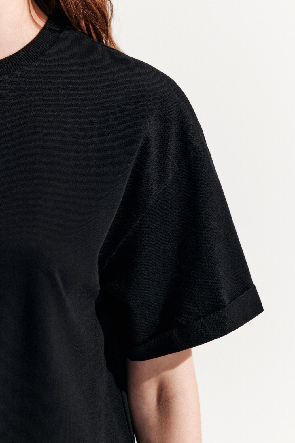 Футболка TLOOSE свободная хлопковая - цвет черный - 7