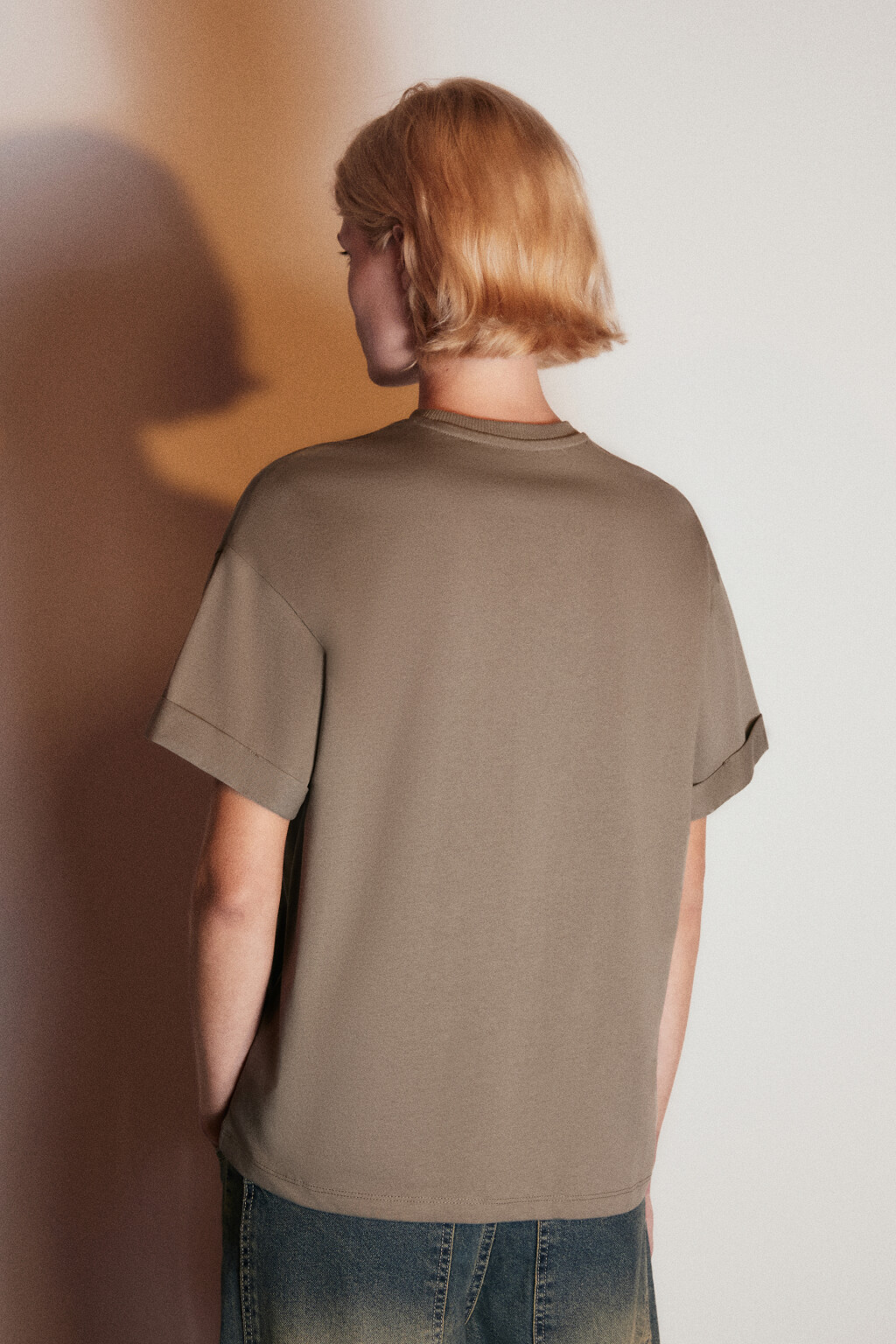 Футболка TLOOSE свободная хлопковая - цвет зеленый - 4