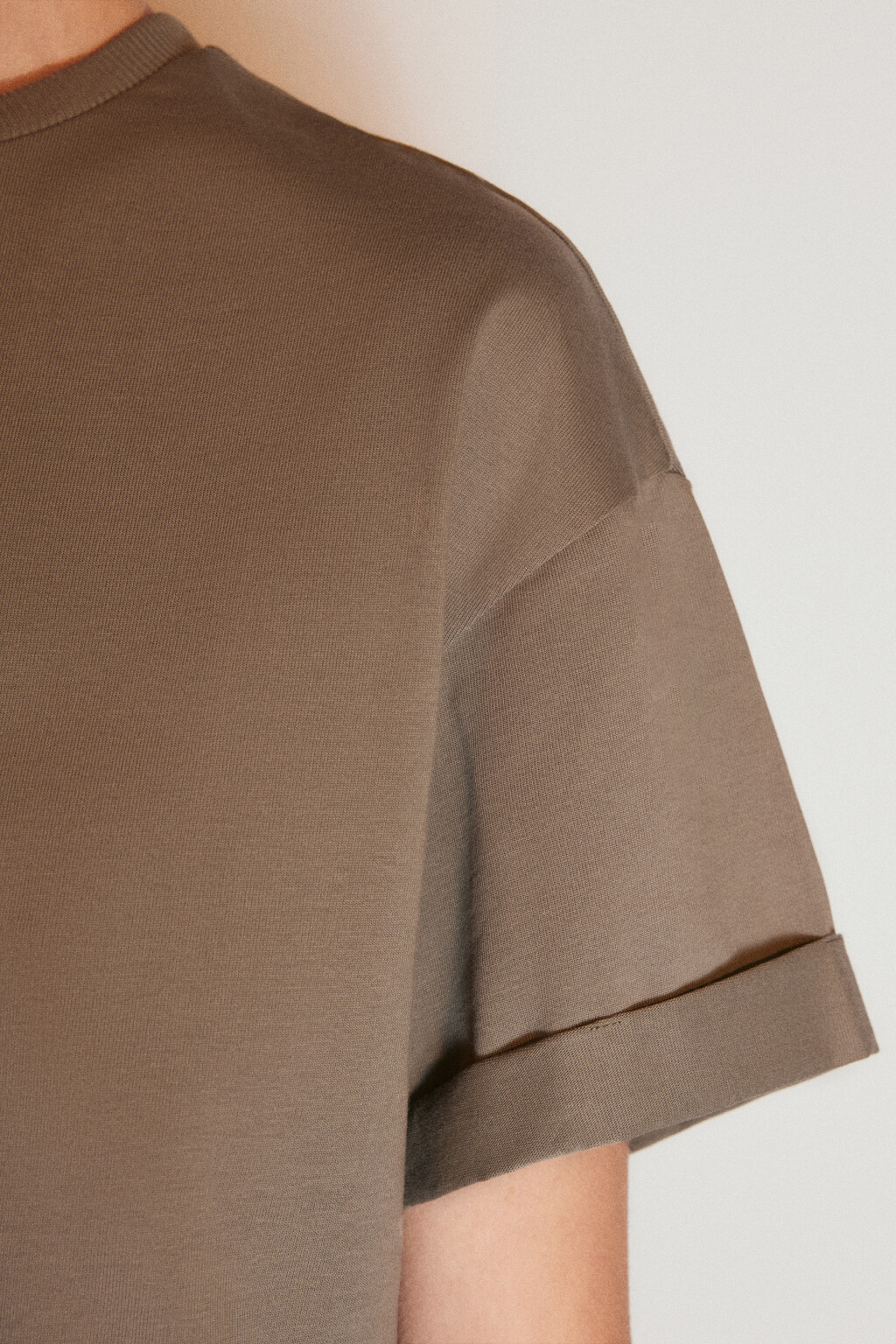 Футболка TLOOSE свободная хлопковая - цвет зеленый - 7