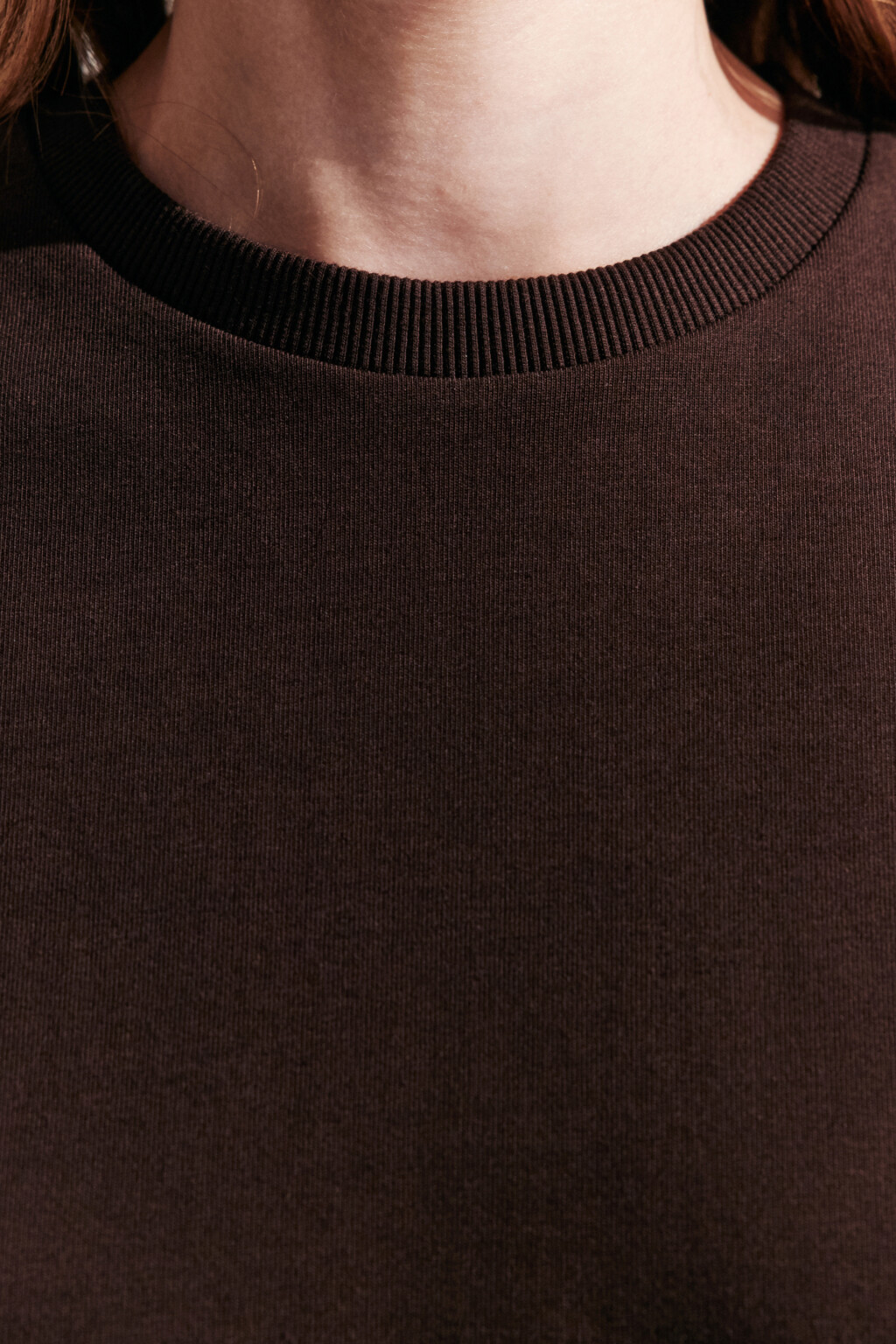 Футболка TLOOSE свободная хлопковая - цвет коричневый - 5