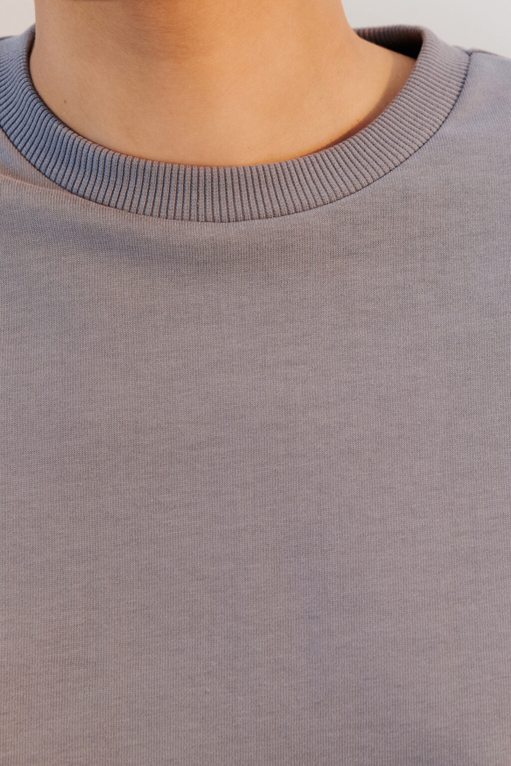 Футболка TLOOSE свободная хлопковая - цвет серый - 5