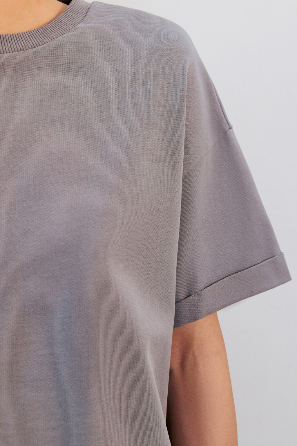 Футболка TLOOSE свободная хлопковая - цвет серый - 6