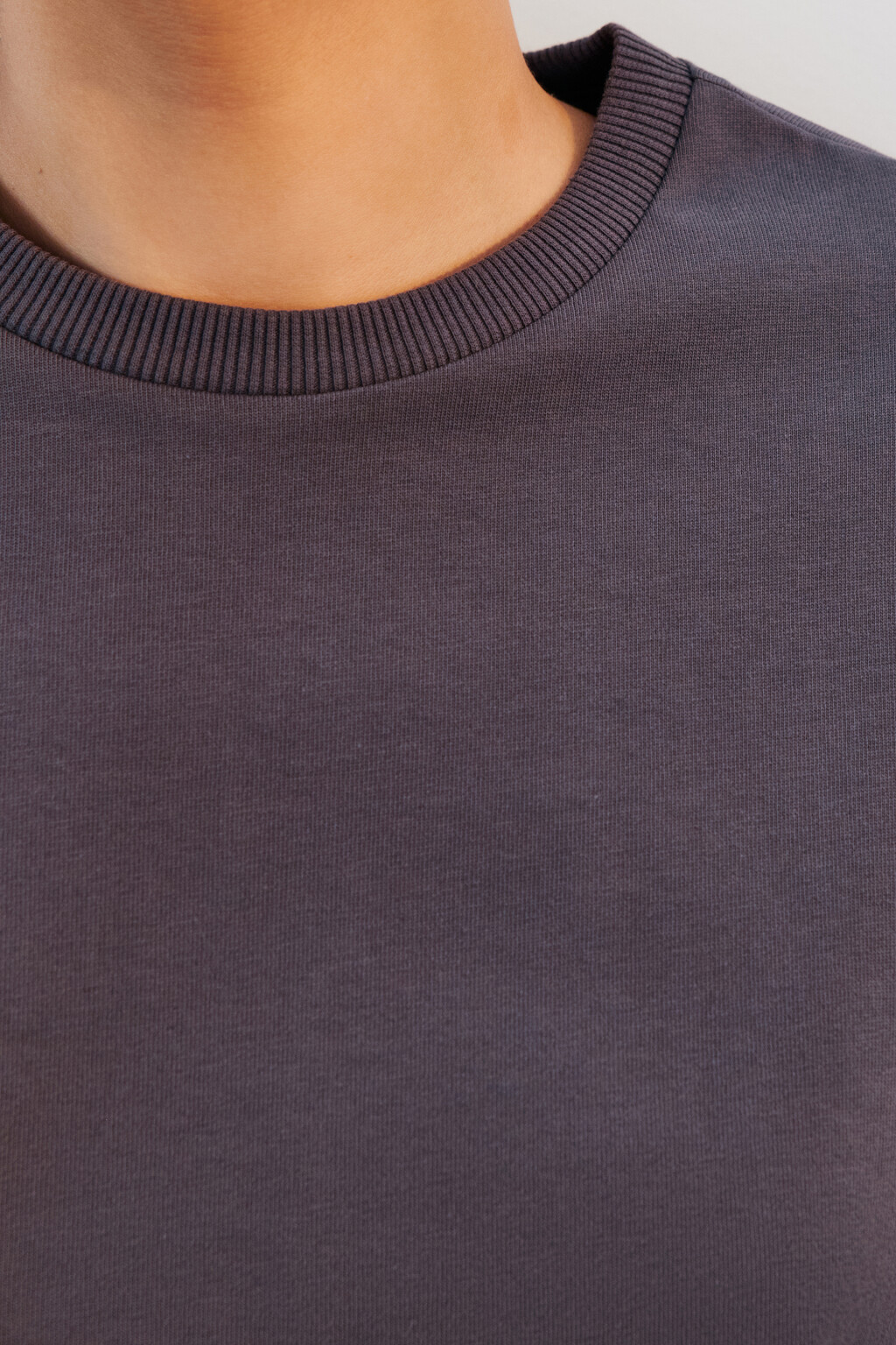 Футболка TLOOSE свободная хлопковая - цвет серый - 5