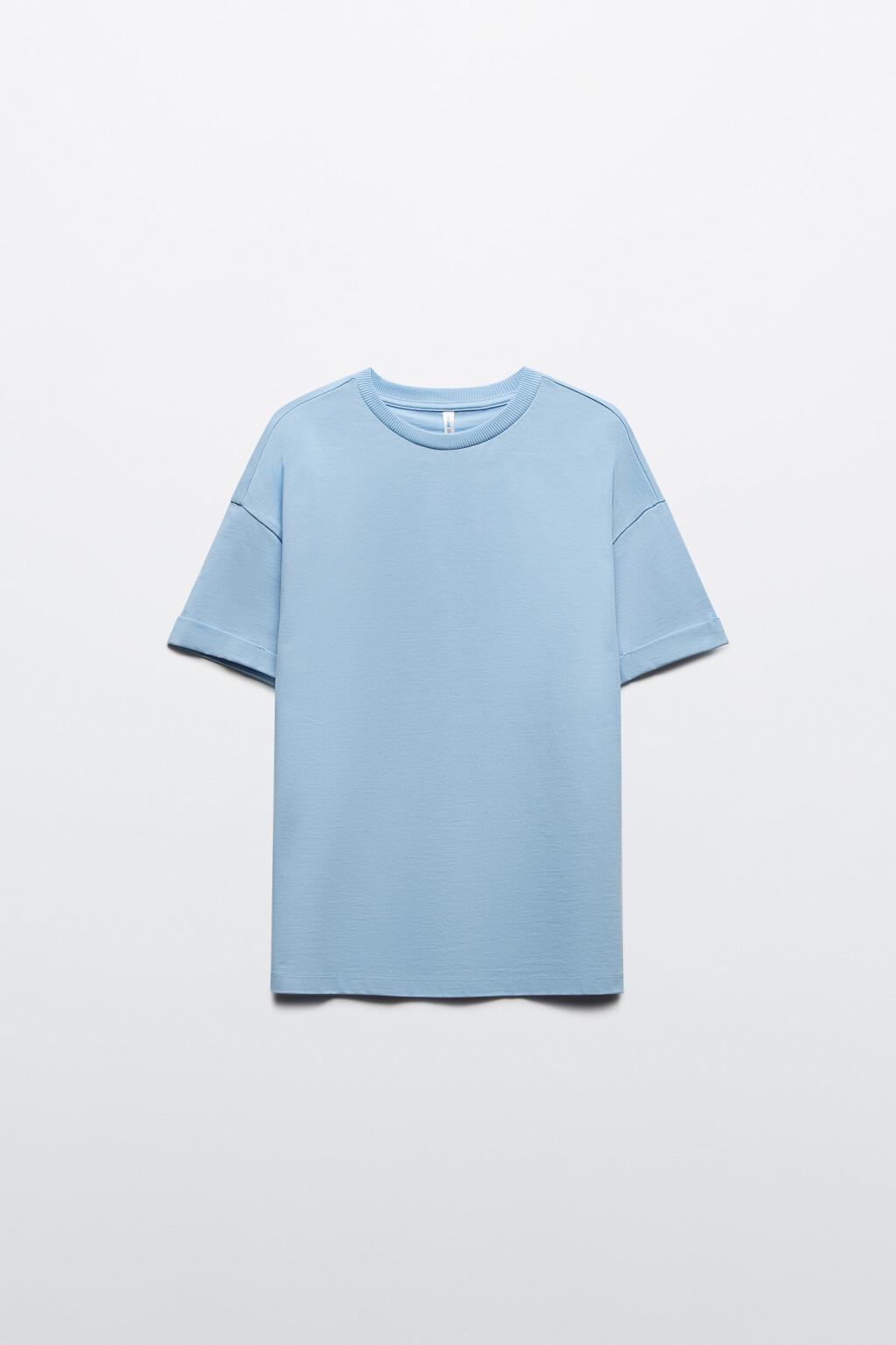 Футболка TLOOSE свободная хлопковая - цвет голубой - 7