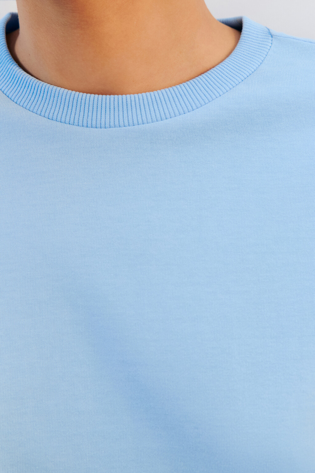 Футболка TLOOSE свободная хлопковая - цвет голубой - 5