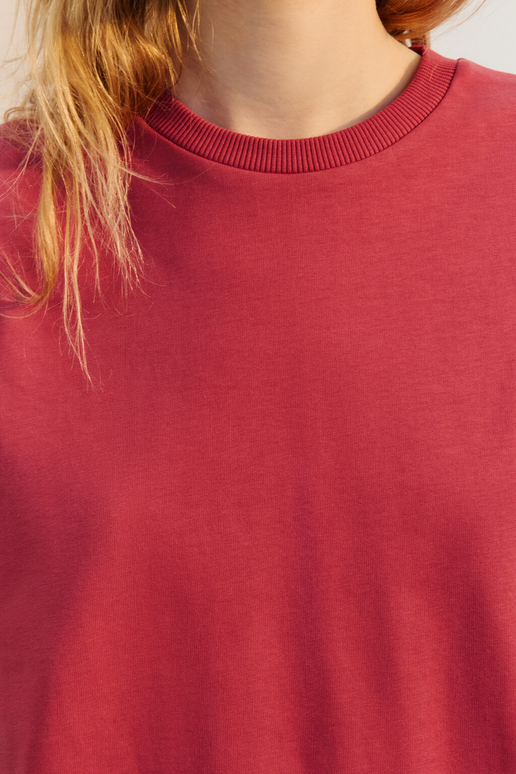 Футболка TLOOSE свободная хлопковая - цвет розовый - 5