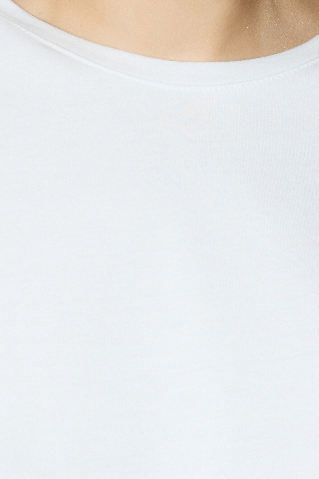 Футболка TSHIRT базовая из хлопка - цвет белый - 5