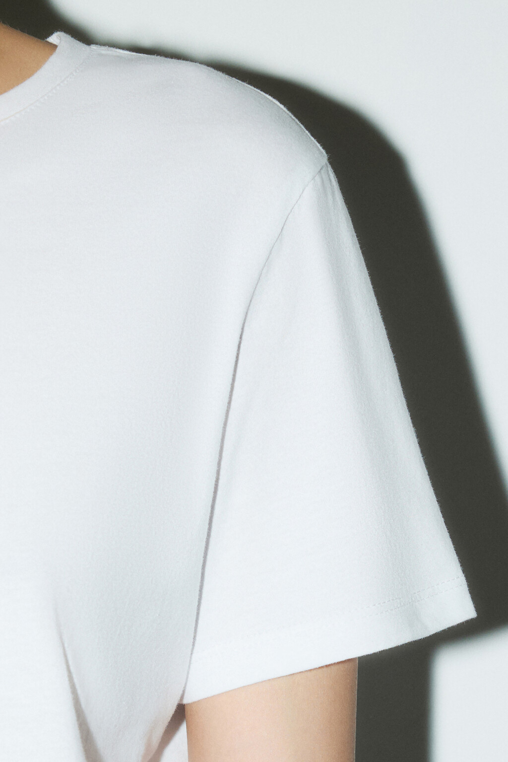 Футболка TSHIRT базовая из хлопка - цвет белый - 6