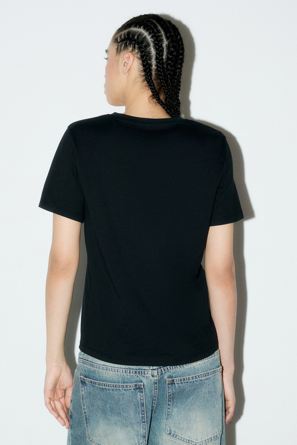Футболка TSHIRT базовая из хлопка - цвет черный - 3