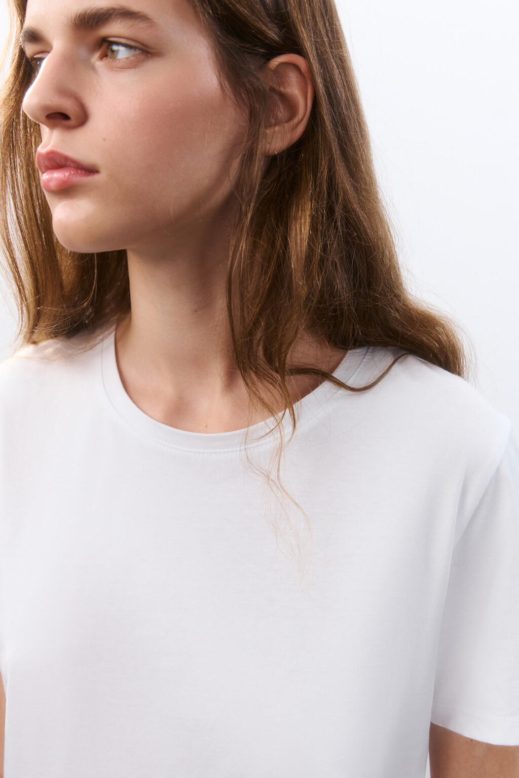 Футболка TSHIRT базовая из хлопка - цвет белый - 1