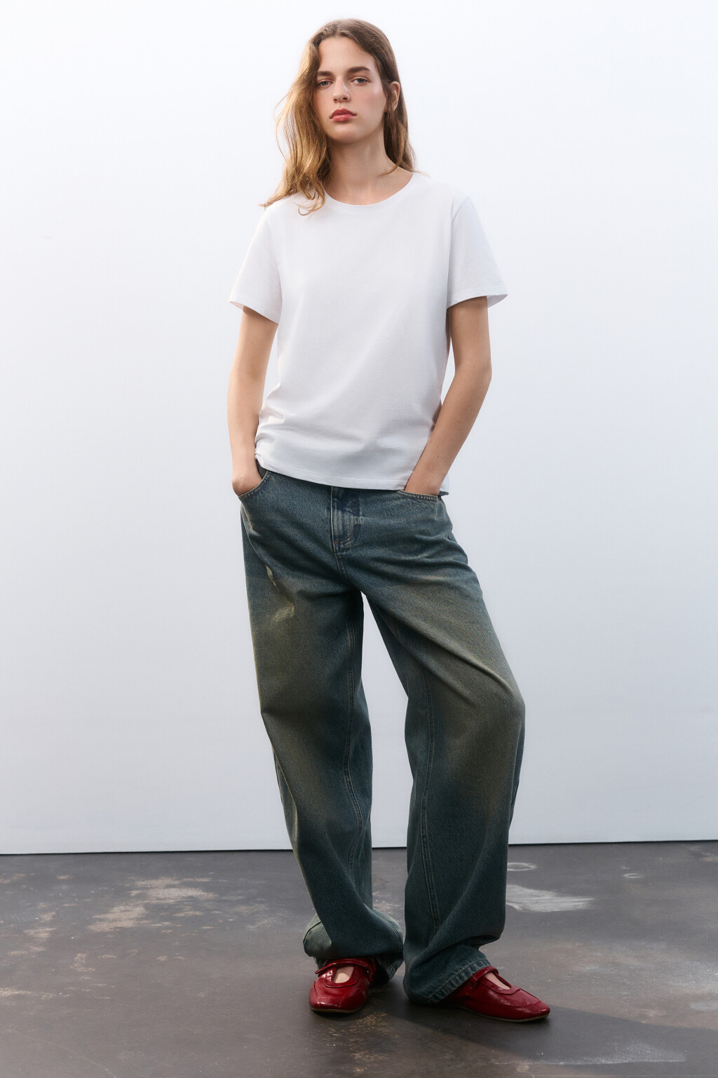 Футболка TSHIRT базовая из хлопка - цвет белый - 5