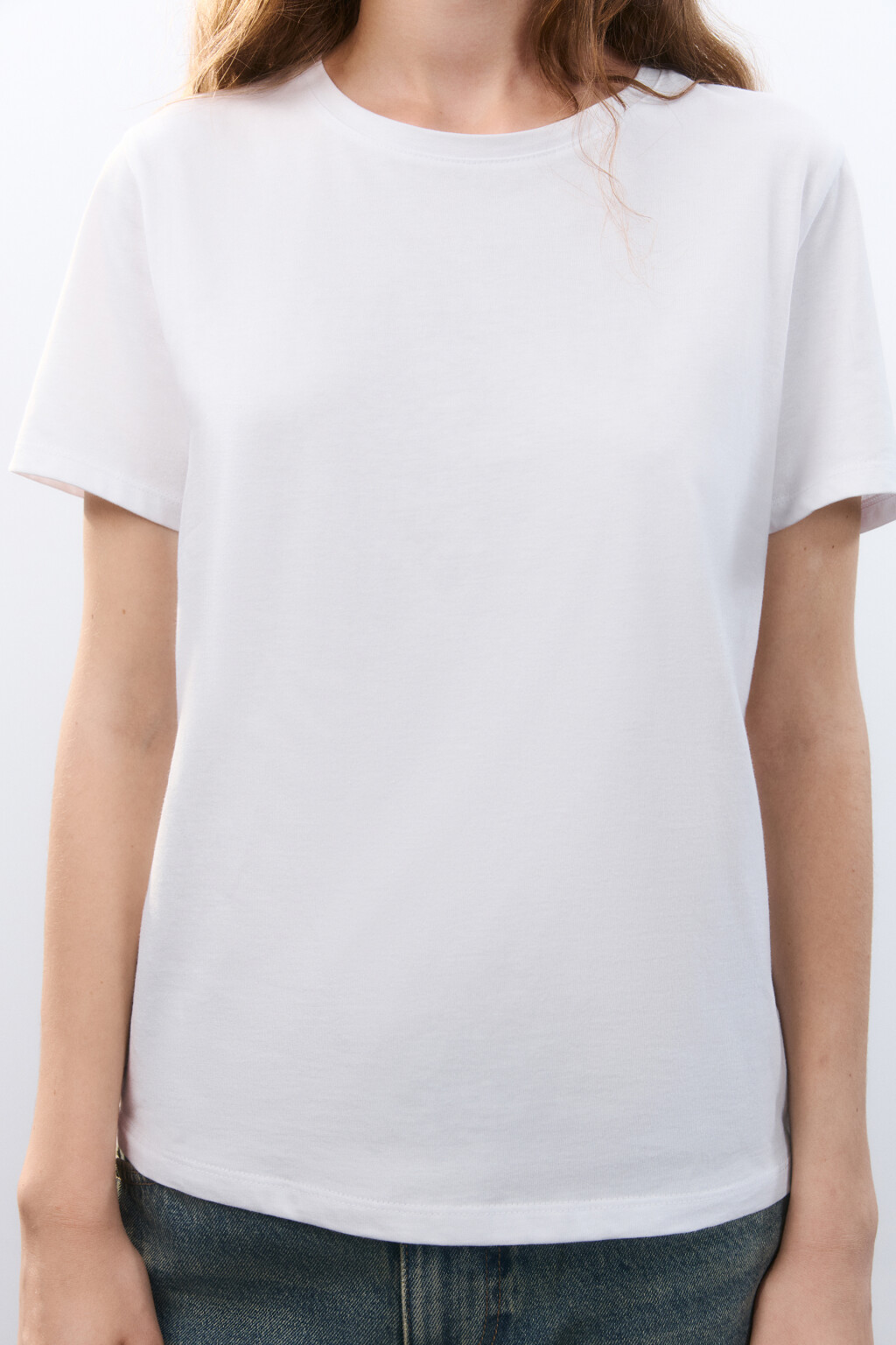 Футболка TSHIRT базовая из хлопка - цвет белый - 6