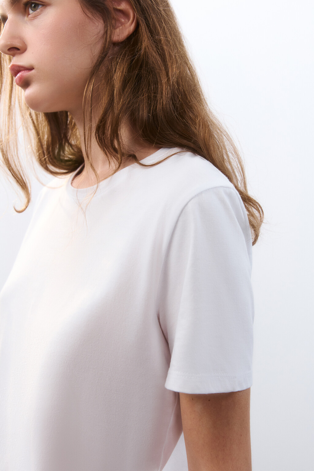 Футболка TSHIRT базовая из хлопка - цвет белый - 7