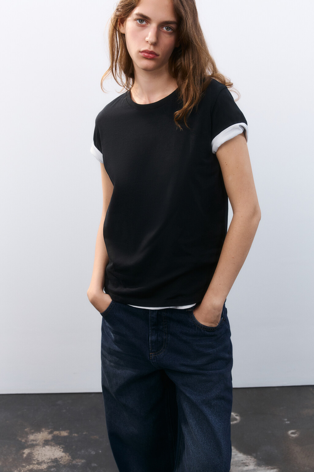 Футболка TSHIRT базовая из хлопка - цвет черный - 1