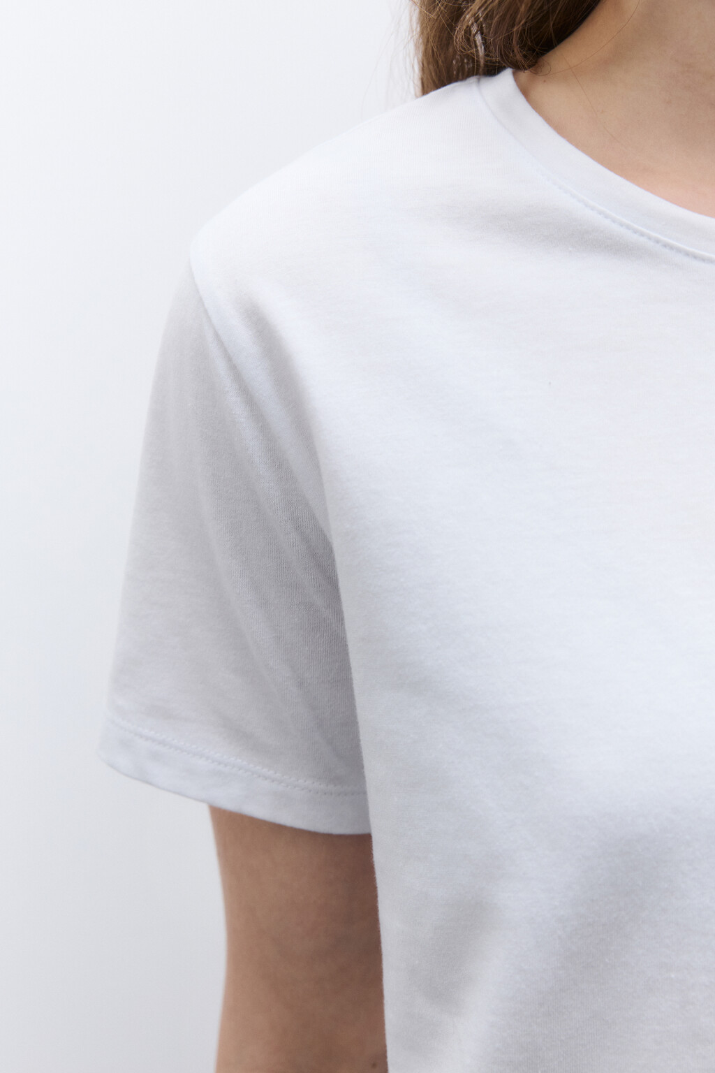 Футболка TSHIRT базовая из хлопка - цвет белый - 5