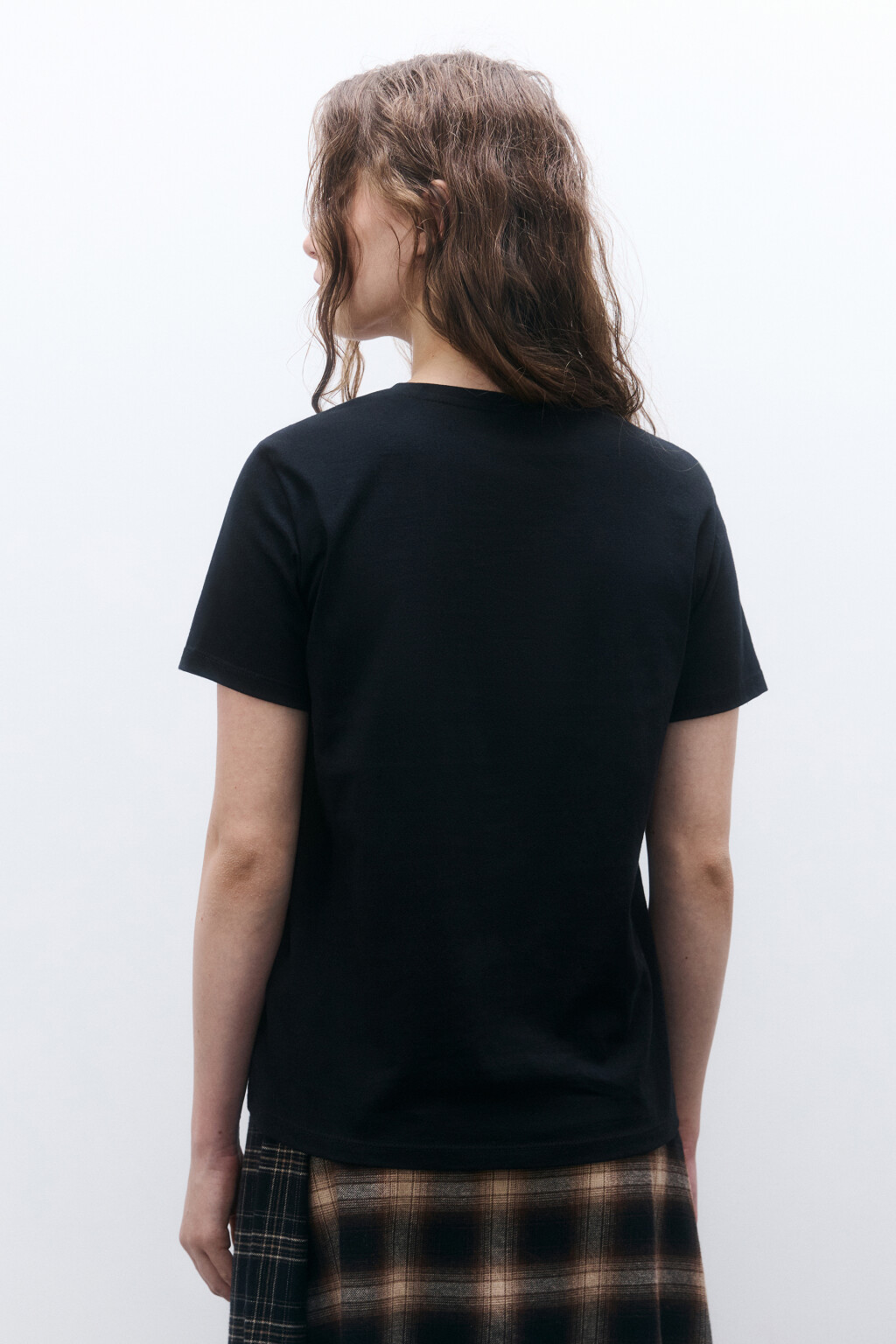 Футболка TSHIRT базовая из хлопка - цвет черный - 3